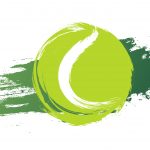 tennis ball hand drawing blush , simple flat design style ,illustrations for use in online sporting events , illustration vector eps 10